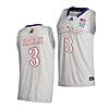 Dajuan Harris Jr Jersey #3 Kansas Jayhawks College Basketball Jerseys Gray 2021