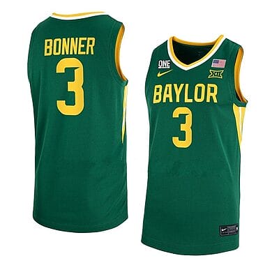 Dale Bonner Jersey #3 Baylor Bears College Basketball Green