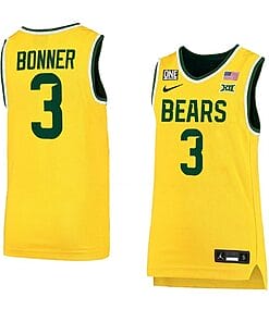 Dale Bonner Jersey #3 Baylor Bears College Basketball Yellow