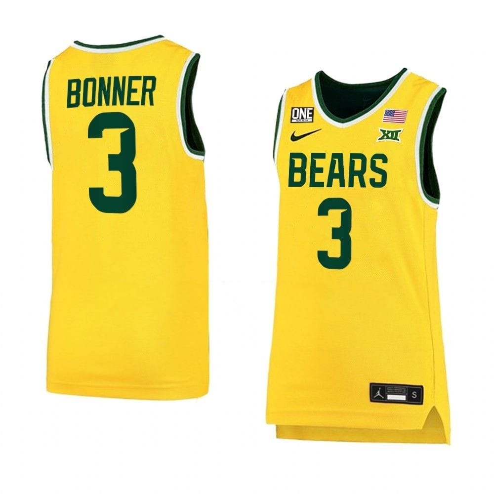 Dale Bonner Jersey #3 Baylor Bears College Basketball Yellow