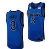 Men's #3 Kendric Davis Jersey Memphis Tigers College Basketball Jerseys Blue