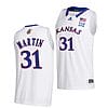 Cam Martin Jersey #31 Kansas Jayhawks College Basketball Jerseys White 2022
