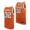 Christian Bishop Jersey #32 Texas Longhorns College Basketball Orange