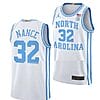 Pete Nance Jersey #32 North Carolina Tar Heels College Basketball Jerseys White Elite
