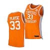 Uros Plavsic Jersey #33 Tennessee Volunteers College Basketball Orange Retro