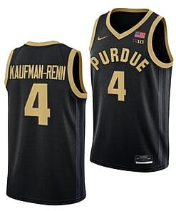 Trey Kaufman Renn Jersey #4 Purdue Boilermakers College Basketball Jerseys Black