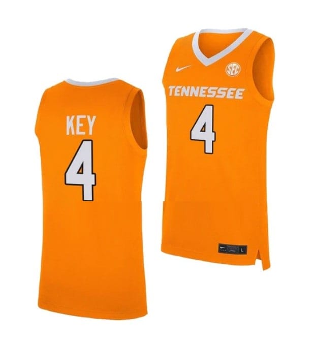 Tyreke Key Jersey #4 Tennessee Volunteers College Basketball Orange