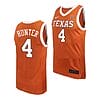 Tyrese Hunter Jersey #4 Texas Longhorns College Basketball Orange