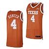 Tyrese Hunter Jersey #4 Texas Longhorns College Basketball Orange Limited