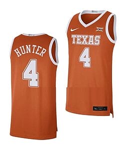 Tyrese Hunter Jersey #4 Texas Longhorns College Basketball Orange Limited