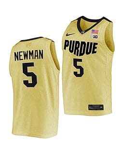 Brandon Newman Jersey #5 Purdue Boilermakers College Basketball Jerseys Gold 2022