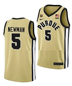 Brandon Newman Jersey #5 Purdue Boilermakers College Basketball Jerseys Gold