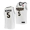 Brandon Newman Jersey #5 Purdue Boilermakers College Basketball Jerseys White 2022