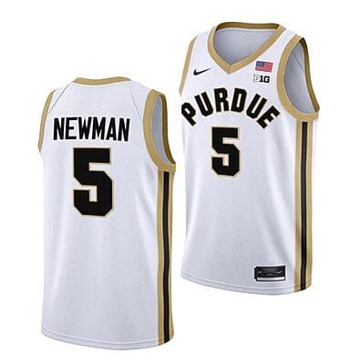 Brandon Newman Jersey #5 Purdue Boilermakers College Basketball Jerseys White