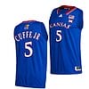 Kyle Cuffe Jr Jersey #5 Kansas Jayhawks College Basketball Jerseys Blue 2022