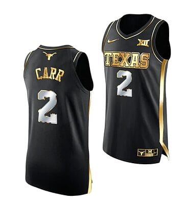 Marcus Carr Jersey #5 Texas Longhorns College Basketball Black