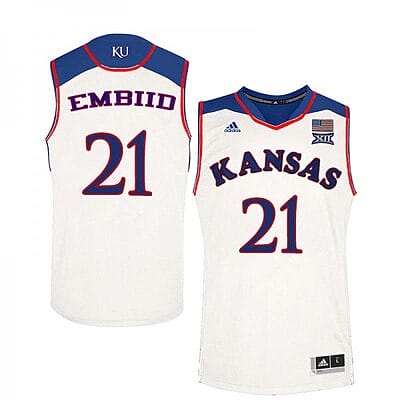 Joel Embiid Jersey #21 White NCAA College Basketball Jerseys