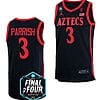 Micah Parrish Jersey San Diego State Aztecs 2023 NCAA National Championship March Madness Black #3
