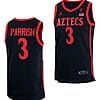 Micah Parrish Jersey San Diego State Aztecs College Basketball Black #3