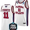 Michael Forrest Jersey #11 FAU Owls College Basketball 2023 NCAA Final Four White
