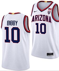 Mike Bibby Jersey #10 Arizona Wildcats College Basketball Limited White