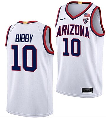Mike Bibby Jersey #10 Arizona Wildcats College Basketball Limited White