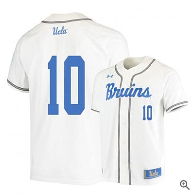 Mikey Perez Jersey #10 UCLA Bruins Baseball NCAA College White Alumni