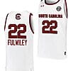 Milaysia Fulwiley Jersey #22 South Carolina Gamecocks College Basketball White
