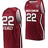 Milaysia Fulwiley Jersey #22 South Carolina Gamecocks College Basketball Wine