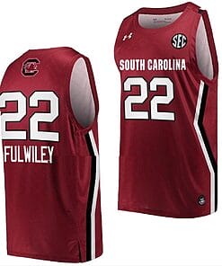 Milaysia Fulwiley Jersey #22 South Carolina Gamecocks College Basketball Wine