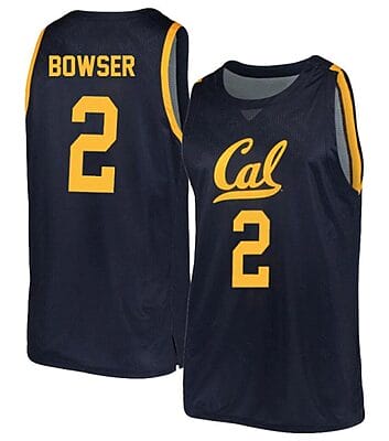 Monty Bowser Jersey #2 California Golden Bears College Basketball Navy