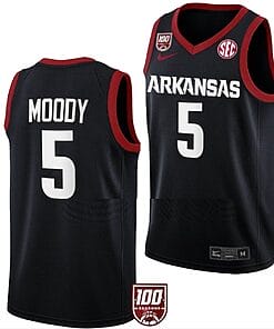 Moses Moody Jersey Arkansas Razorbacks