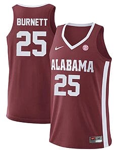 Nimari Burnett Jersey Alabama Crimson Tide College Basketball Replica Crimson #25