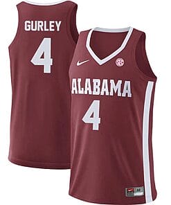 Noah Gurley Jersey Alabama Crimson Tide College Basketball Replica Crimson #4