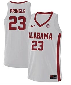 Nick Pringle Jersey Alabama Crimson Tide College Basketball Replica White #23