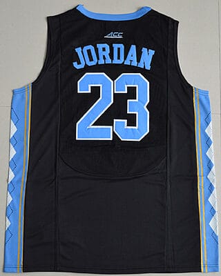 Michael Jordan jersey #23 North Carolina Tar Heels NCAA Basketball Black
