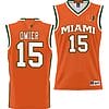 Norchad Omier Jersey #15 Miami Hurricanes NIL College Basketball Lightweight Orange