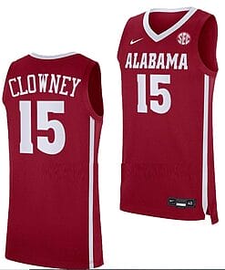 Noah Clowney Jersey Alabama Crimson Tide College Basketball Crimson #15