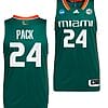 Nijel Pack Jersey Miami Hurricanes 2023 NCAA March Madness Green College Basketball #24