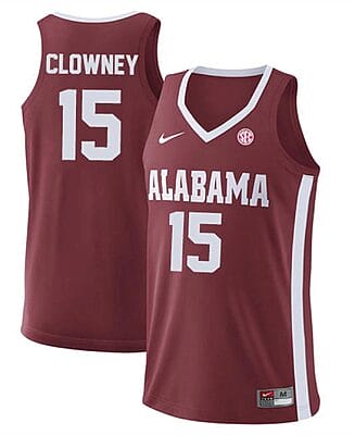 Noah Clowney Jersey Alabama Crimson Tide College Basketball Replica Crimson #15