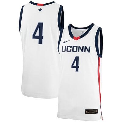 Nahiem Alleyne Jersey UConn Huskies College Basketball No Name White #41