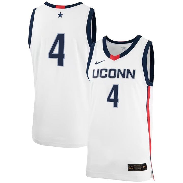 Nahiem Alleyne Jersey UConn Huskies College Basketball No Name White #41
