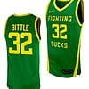 Nathan Bittle Jersey #32 Oregon Ducks Replica College Basketball uniform Green