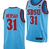 Nathan Mensah Jersey San Diego State Aztecs College Basketball Blue Alternate #31