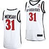 Nathan Mensah Jersey San Diego State Aztecs College Basketball Home White #31