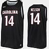 Nathan Nelson Jersey #14 South Carolina Gamecocks College Basketball Black Replica