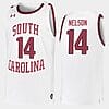 Nathan Nelson Jersey #14 South Carolina Gamecocks College Basketball White Replica