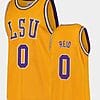 Naz Reid Jersey #0 LSU Tigers College Basketball Gold Replica