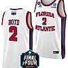 Nicholas Boyd Jersey #2 FAU Owls College Basketball 2023 NCAA Final Four White