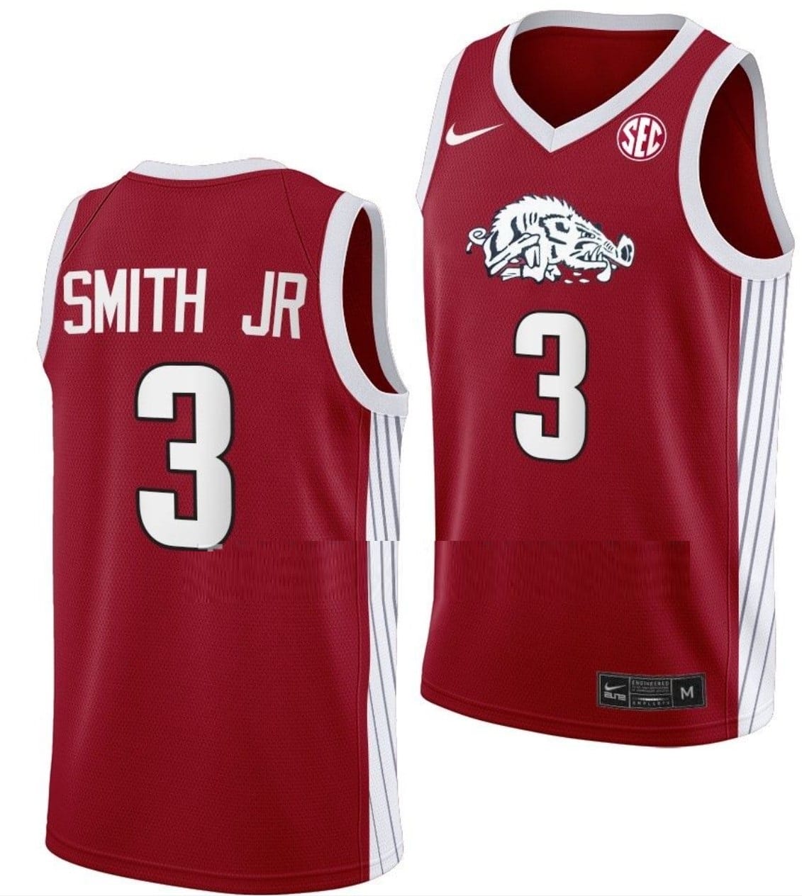 Nick Smith Jersey #3 Arkansas Razorbacks College Basketball Road Red